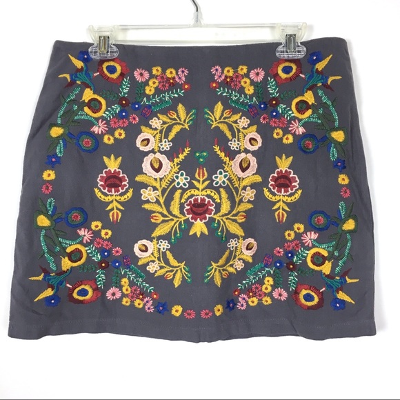 Umgee Dresses & Skirts - Umgee Mini Skirt Embroidered